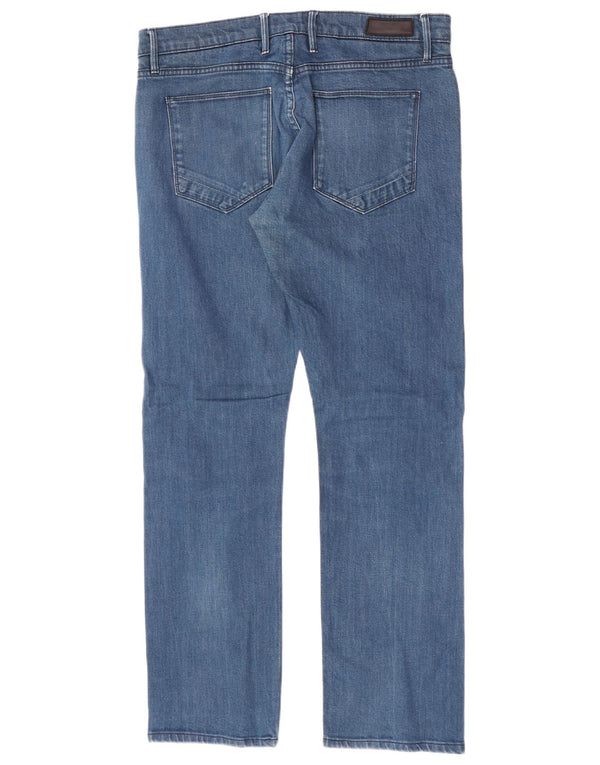 Мужские узкие джинсы Marks & Spencer Autograph W36 L30 синие, хлопок