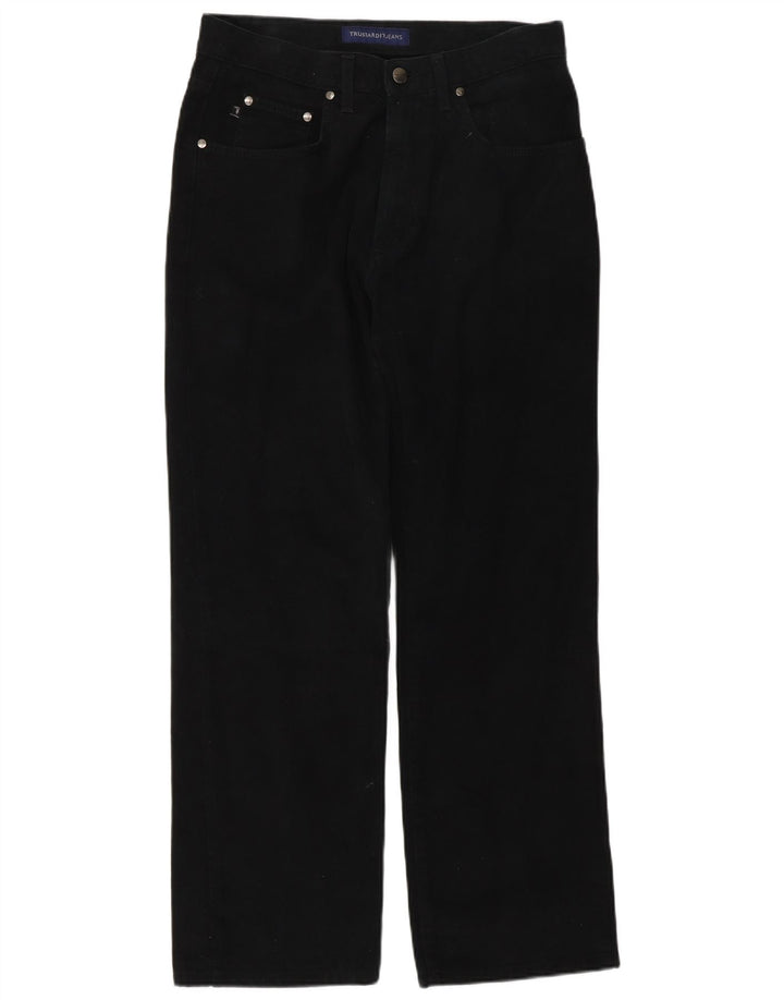 Мужские прямые джинсы Trussardi IT 48 Medium W32 L30 Черный хлопок