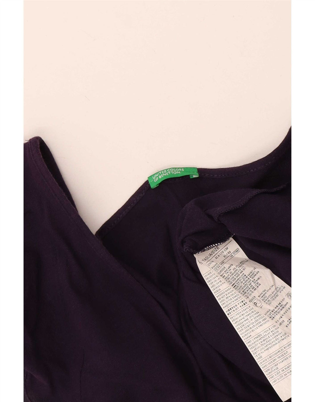 Женская блузка Benetton Top UK 14, большой фиолетовый хлопок
