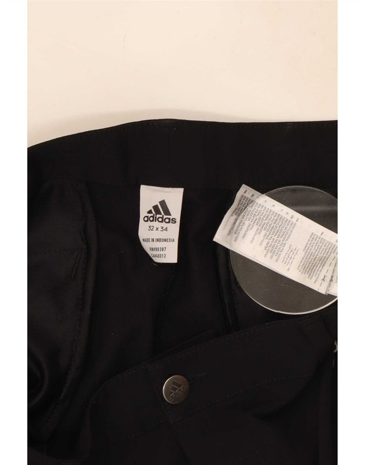 Мужские узкие брюки-чинос Adidas W32 L34, черный полиэстер
