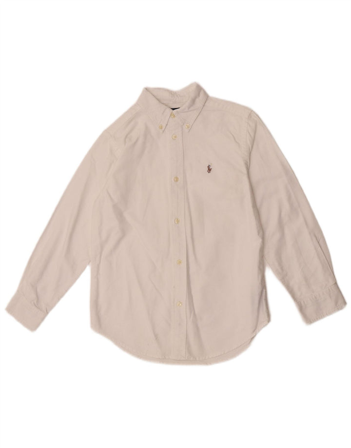 Рубашка для мальчика Ralph Lauren 6-7 лет, белый хлопок