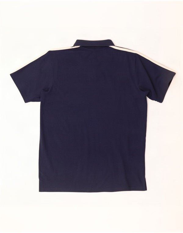 Мужская рубашка-поло Adidas Climalite XL, темно-синяя, хлопок