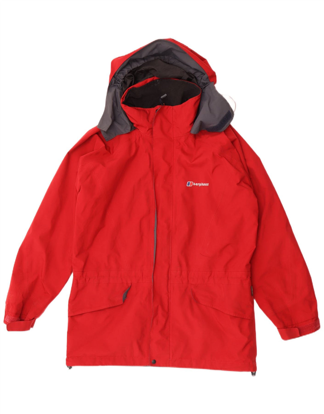 Мужская дождевик с капюшоном Berghaus UK 38, средний красный полиэстер