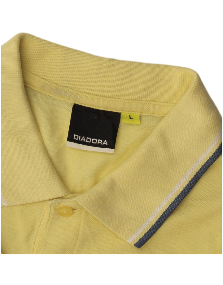 Рубашка поло мужская Diadora большая желтая