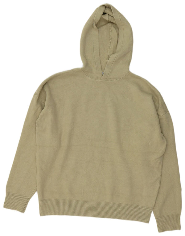 Мужской джемпер с капюшоном Zara, средний хаки, вискоза