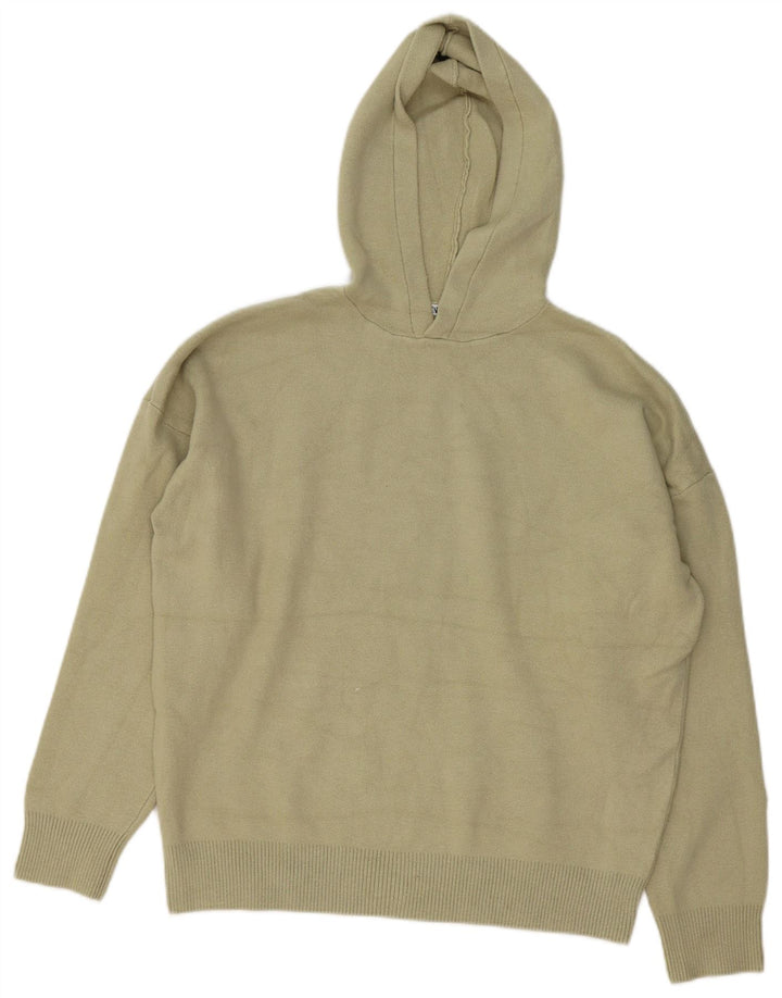 Мужской джемпер с капюшоном Zara, средний хаки, вискоза