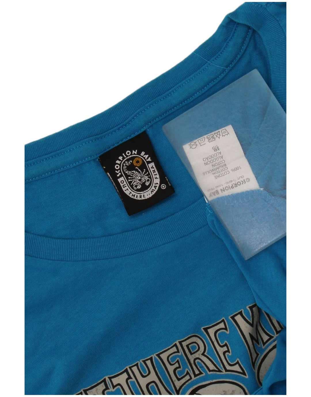 Мужская футболка с рисунком Scorpion Bay, большой синий хлопок