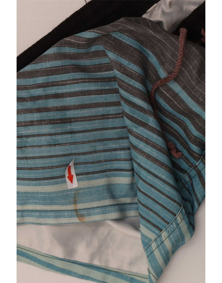 Мужские шорты для плавания Quiksilver, маленькие W29 L7, полиэстер в серую полоску