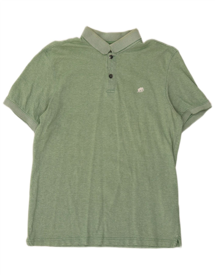 BANANA REPUBLIC Mens Polo Shirt Medium Green Cotton
