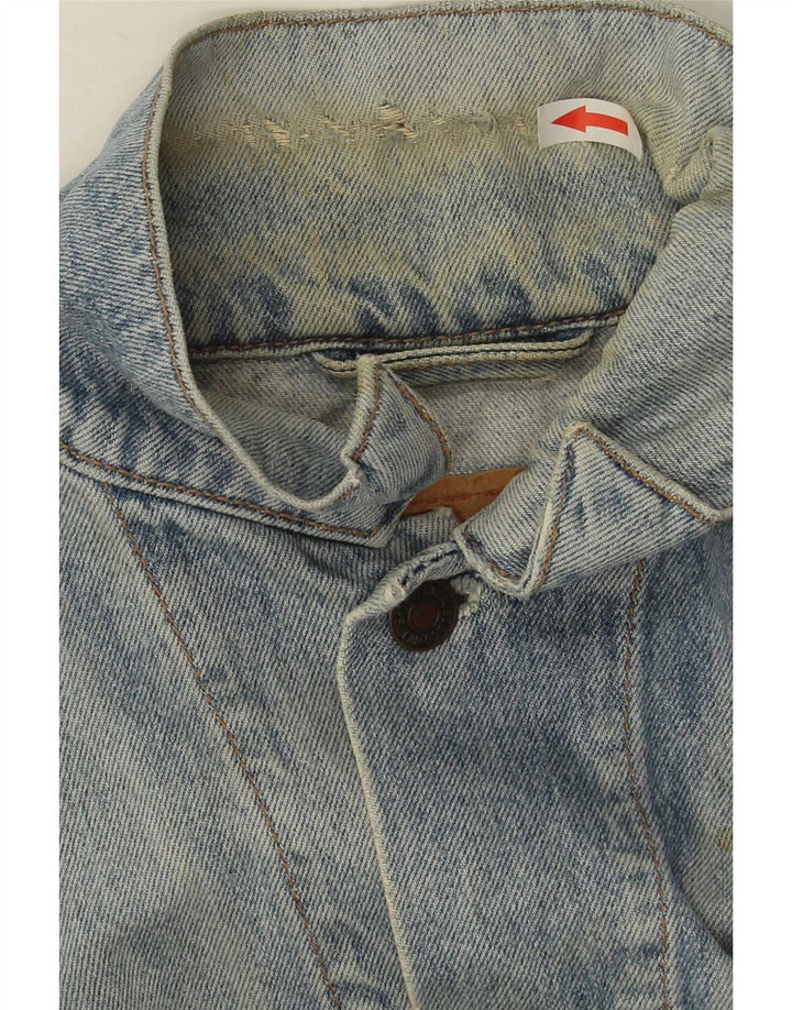 Мужская джинсовая куртка Levi's UK 38, средний синий хлопок, хлопок