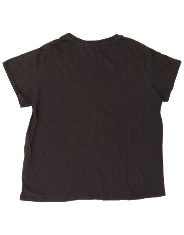 Женская футболка с рисунком Levi's Top UK 20 2XL, черный хлопок