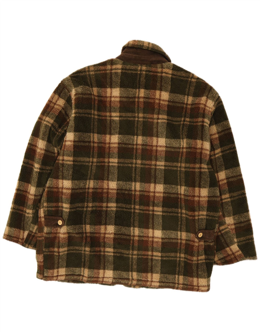 Мужская флисовая куртка Bailo UK 42 XL, полиэстер в зеленую клетку