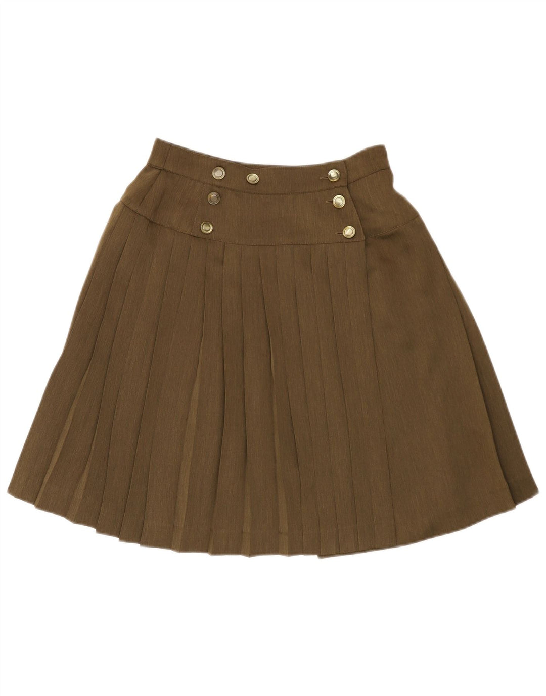 Женская плиссированная юбка с запахом Max Mara W25 XS, хаки