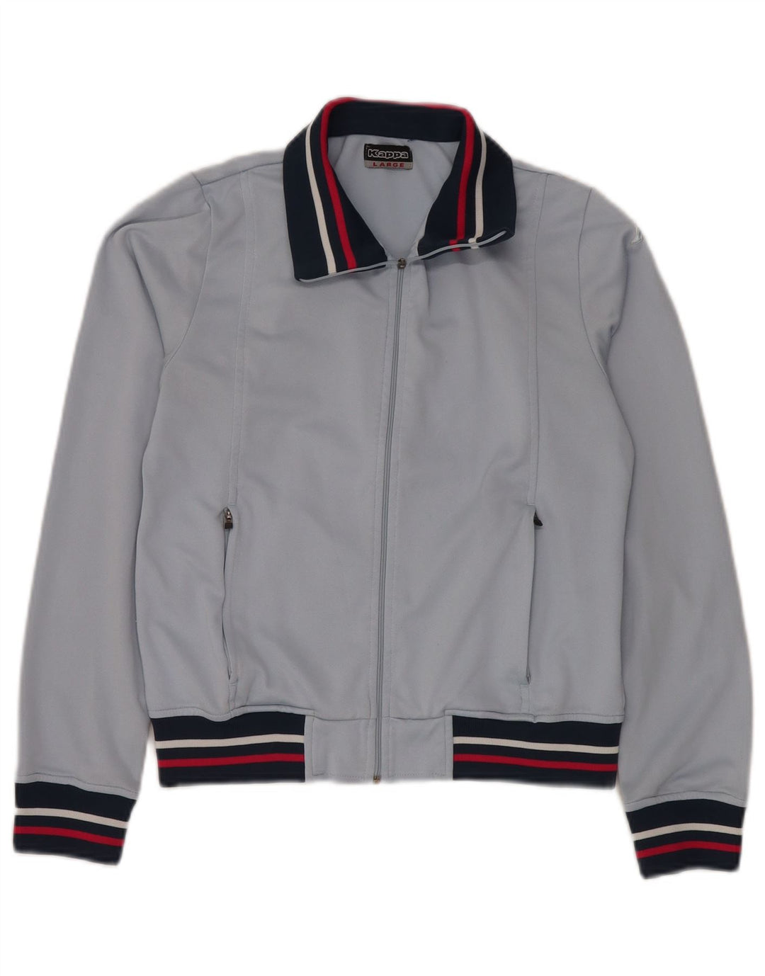 Женский спортивный костюм KAPPA, верхняя куртка UK 14, большой синий полиэстер с цветными блоками