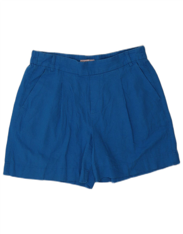 Женские шорты чинос MARKS & SPENCER UK 12 Medium W32 Синие льняные