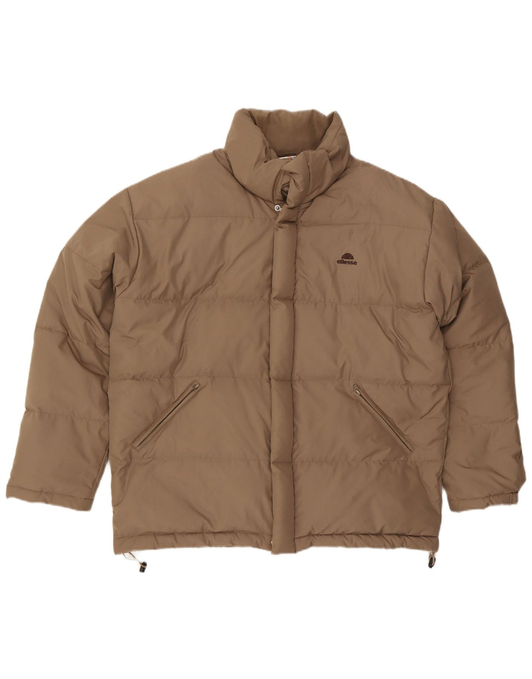 Мужская стеганая куртка Ellesse UK 40, большая, бежевая, полиэстер