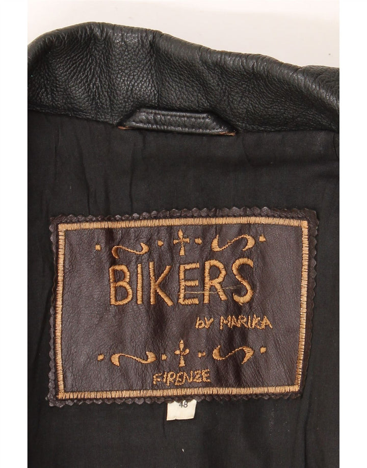 Мужская кожаная косуха Marika IT 48 Medium Brown Leather