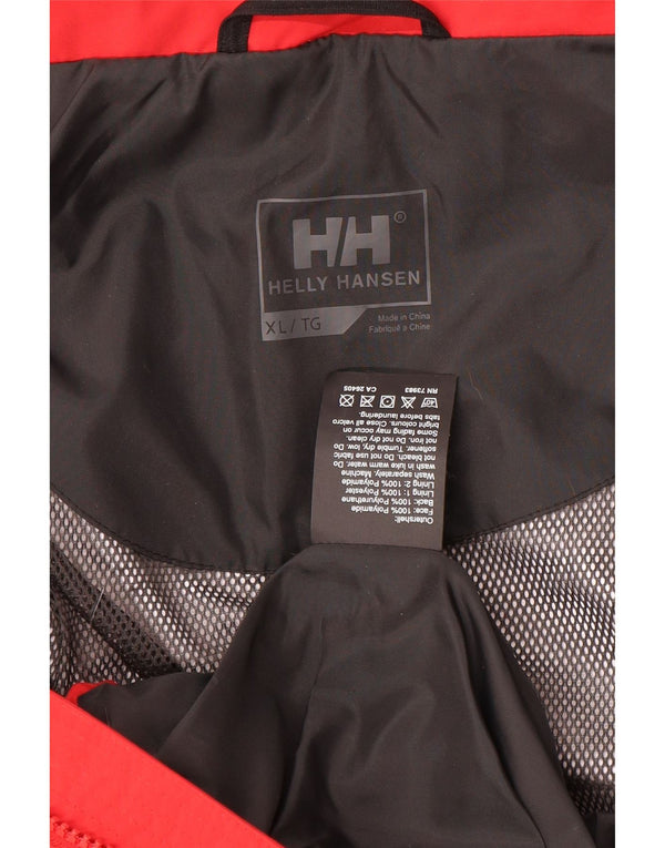 Мужская дождевик с капюшоном Helly Hansen UK 42 XL Красный полиамид