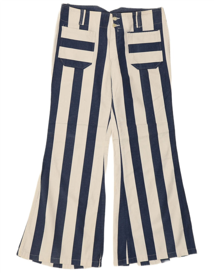 ВИНТАЖНЫЕ женские повседневные брюки с завышенной талией IT 48 XL W34 L31 синие ретро