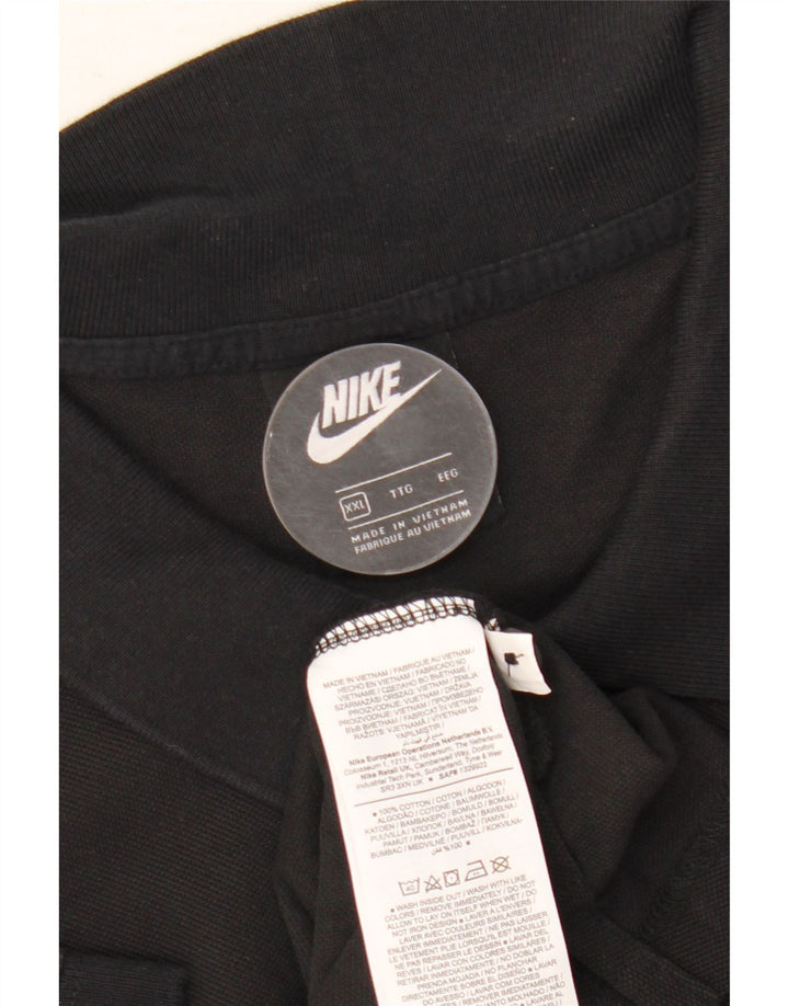 Мужская рубашка-поло Nike 2XL, черная, хлопок