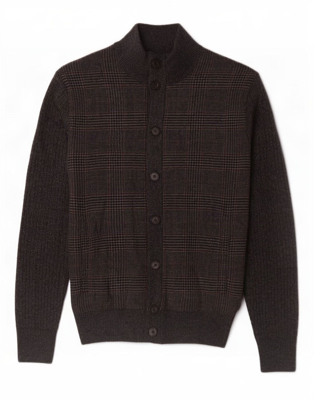 Мужской кардиган Hackett XS, серый шерстяной свитер с узором "гусиные лапки"