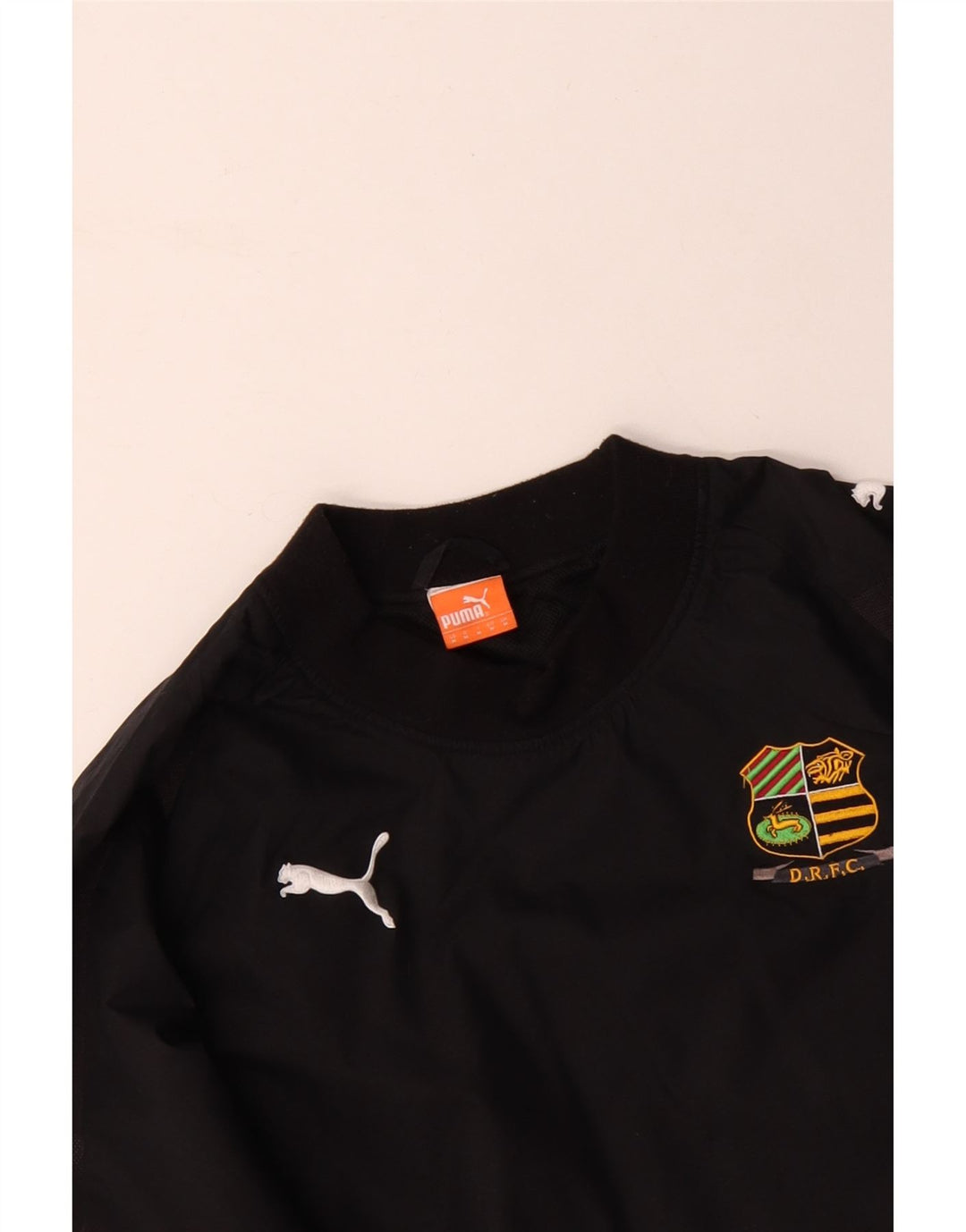 Мужской топ с длинным рукавом PUMA, средний черный из полиэстера с рисунком