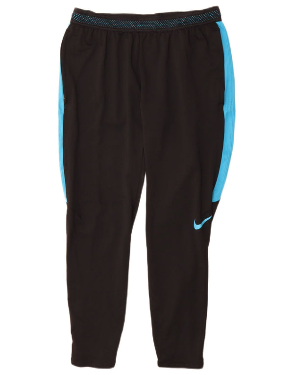 Женские спортивные брюки Nike Dri Fit UK 14, средние черные цветные блоки