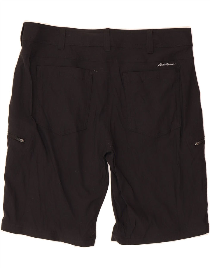EDDIE BAUER Mens Cargo Shorts W36 Large Black Nylon Vintage Eddie Bauer and Second-Hand Eddie Bauer from Messina Hembry 