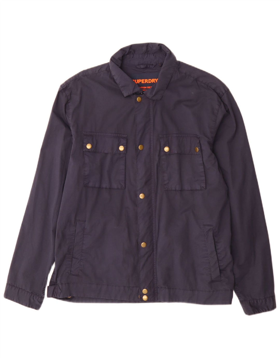 Мужская куртка Superdry Utility UK 38, средний темно-синий, хлопок