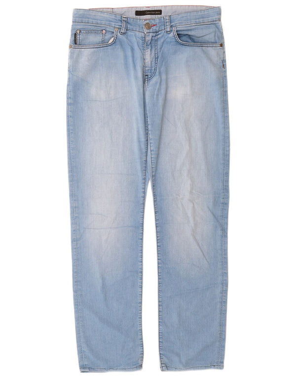 Женские узкие джинсы Calvin Klein W34 L32, синий хлопок