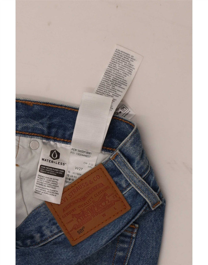 Женские джинсовые шорты Levi's 501 W27, маленькие синие, хлопок