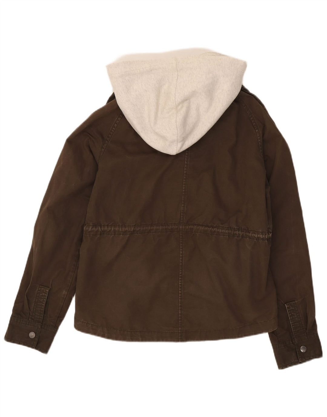 Женская куртка-бомбер Superdry с капюшоном UK 14, средний цвет хаки, хлопок с цветными блоками