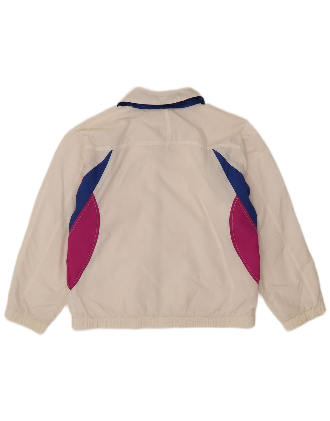 Женский спортивный костюм Ellesse UK 14, средний белый нейлон с цветными блоками