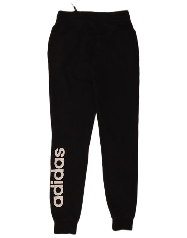 Женские спортивные брюки Adidas с графическим рисунком, джоггеры, Великобритания, 4/6 XS, черный хлопок