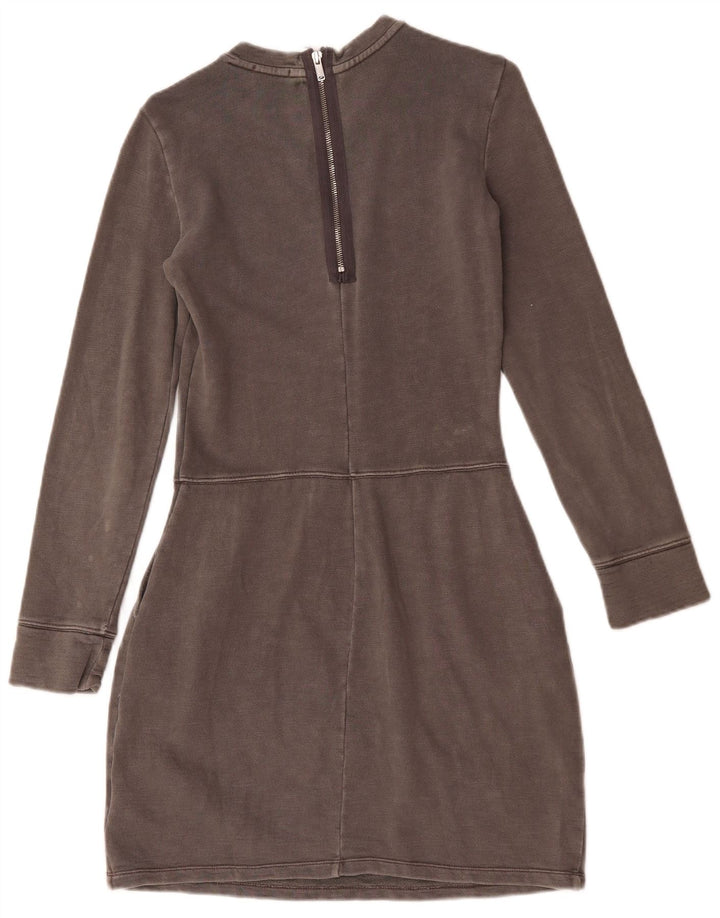 Женское базовое платье с длинным рукавом Gap UK 6 XS, серый хлопок