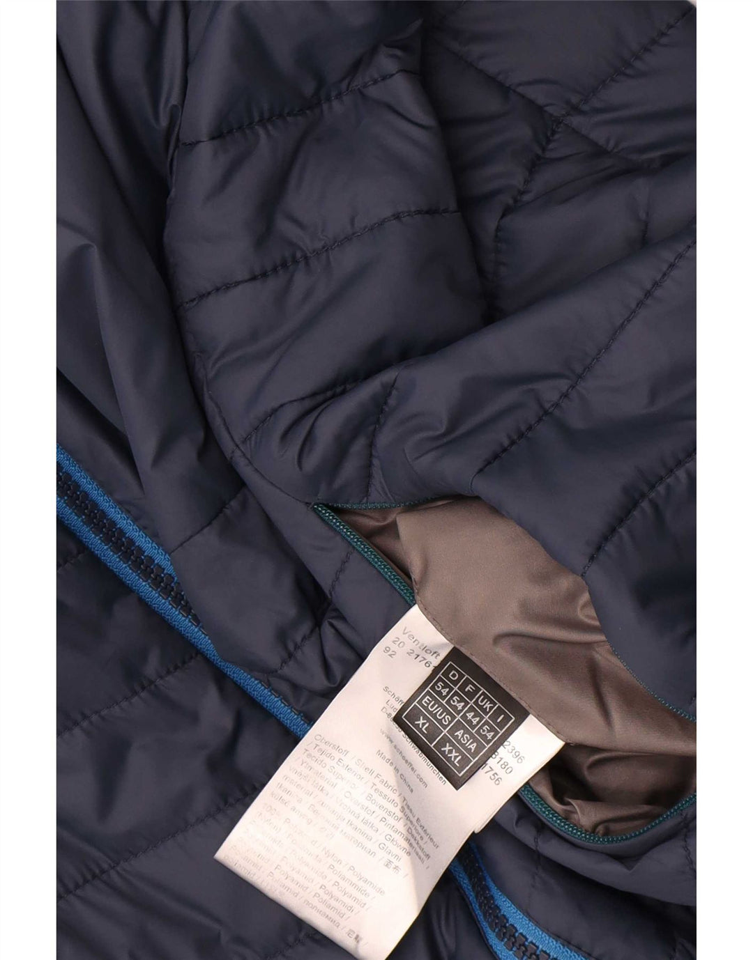 Мужская стеганая куртка Schoffel UK 44 2XL Темно-синий Полиамид