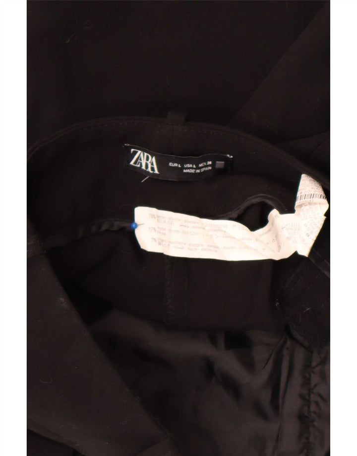 Женские зауженные брюки-чиносы Zara, большие W30 L26, черные, полиэстер