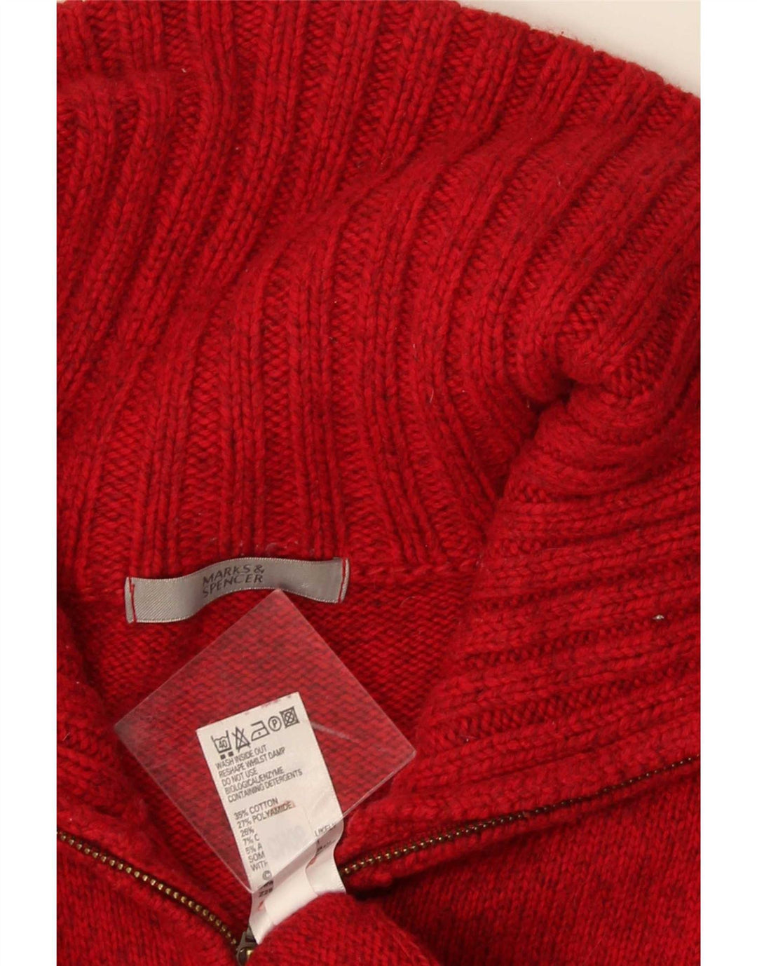 Женский кардиган Marks & Spencer UK 16, большой красный хлопок
