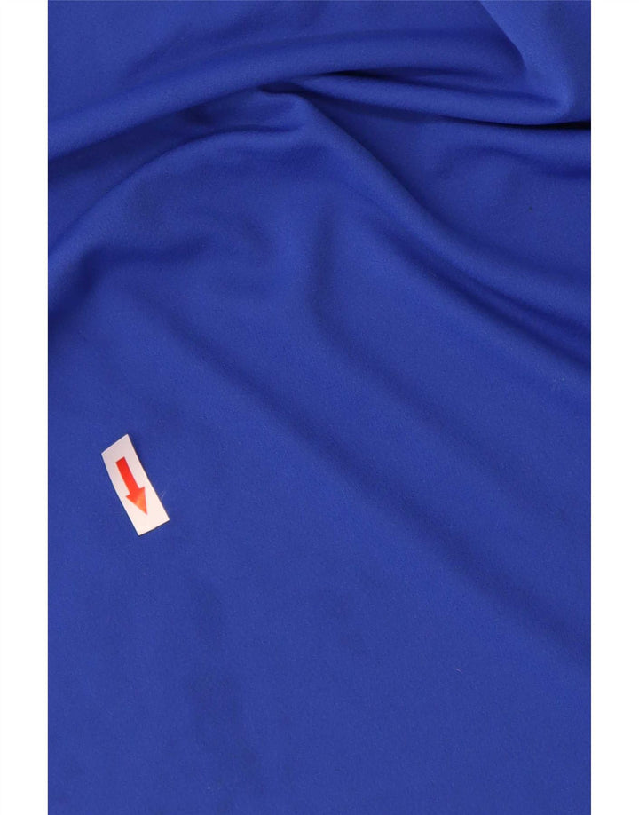 Мужская футболка Adidas Climalite Top 2XL Синяя с цветными блоками из полиэстера