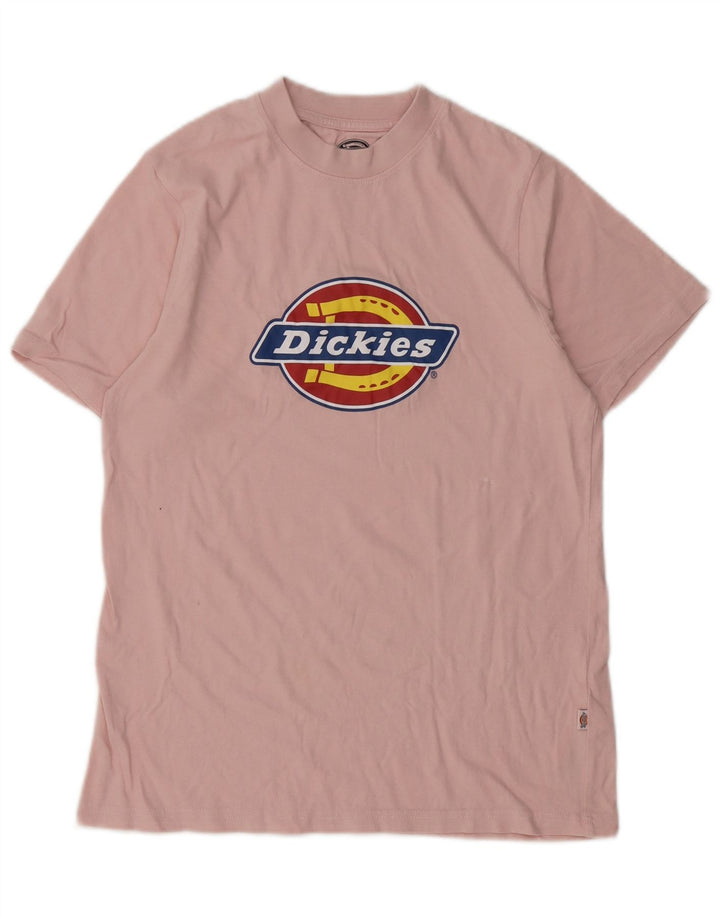 DICKIES Мужская футболка с рисунком Топ XS Розовый хлопок