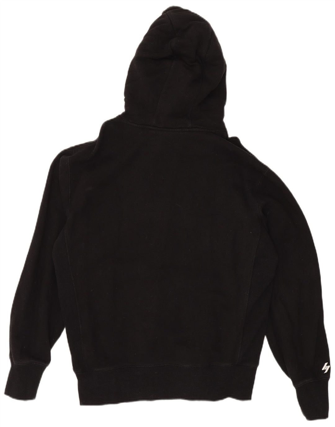 SUPERDRY Мужской джемпер свободного покроя с капюшоном, маленький черный, хлопок
