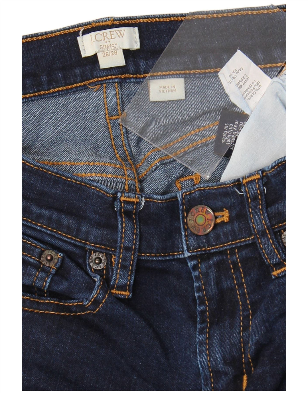 Женские джинсы скинни стрейч J. Crew W26 L28, темно-синий хлопок