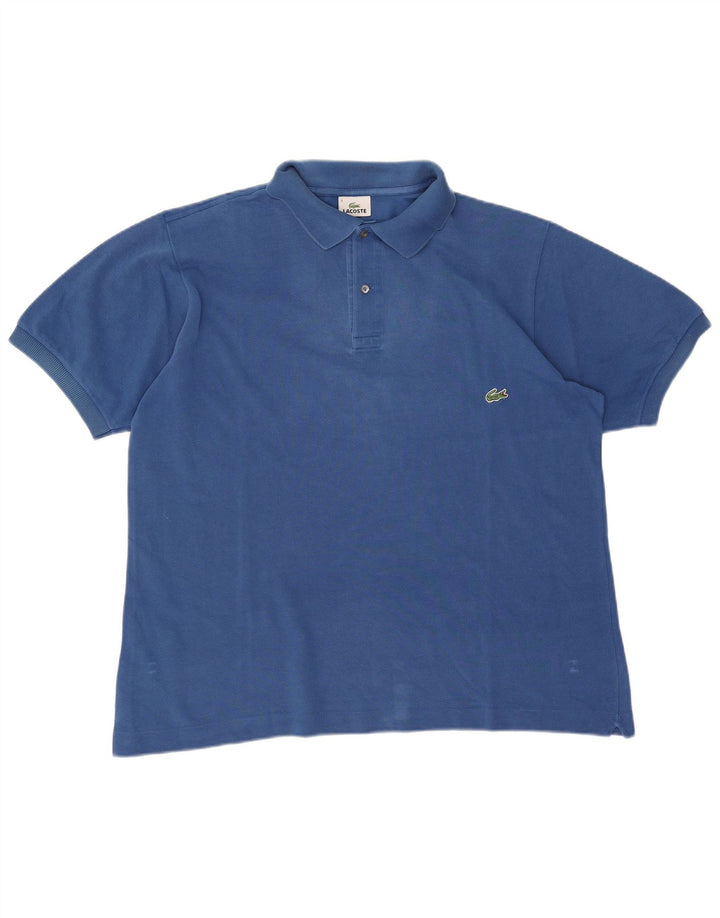 Мужская рубашка-поло Lacoste, размер 6 XL, синяя, хлопок