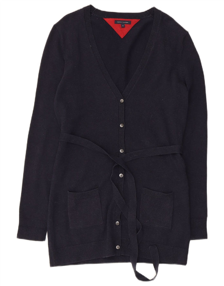 TOMMY HILFIGER Женский кардиган-свитер UK 12, средний темно-синий, хлопок