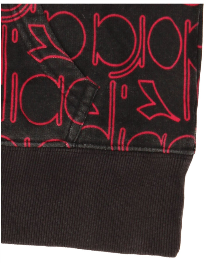 DIADORA Мужской джемпер с капюшоном с рисунком, средний черный, хлопок