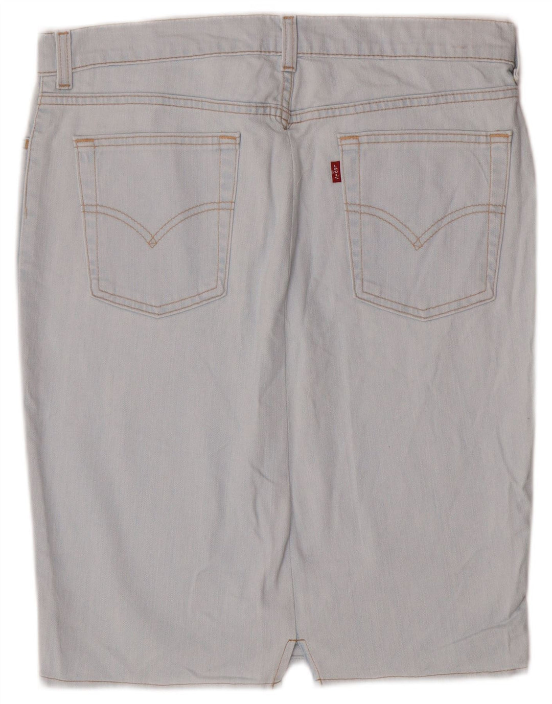 Женская джинсовая юбка Levi's W32, большая синяя, хлопок