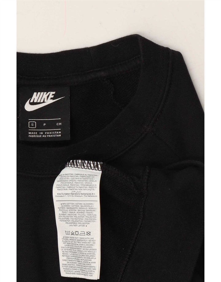 Женский свитер оверсайз Nike UK 10, маленький черный хлопковый