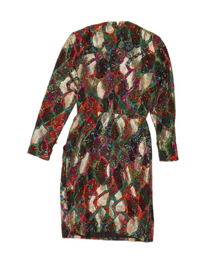 JEAN-LOUIS SCHERRER Womens Sheath Dress EU 38 Medium Multicoloured Floral Vintage Jean-Louis Scherrer and Second-Hand Jean-Louis Scherrer from Messina Hembry 