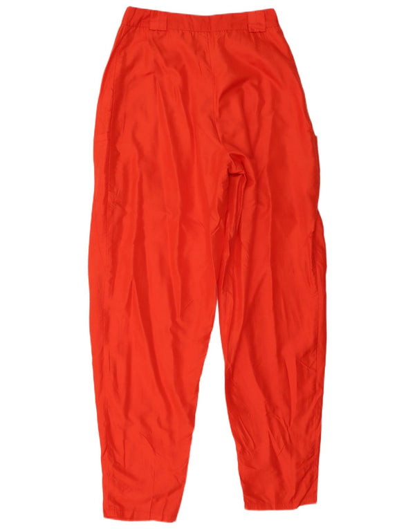 Винтажные женские зауженные брюки-карго IT 40 Small W26 L32 Красный шелк