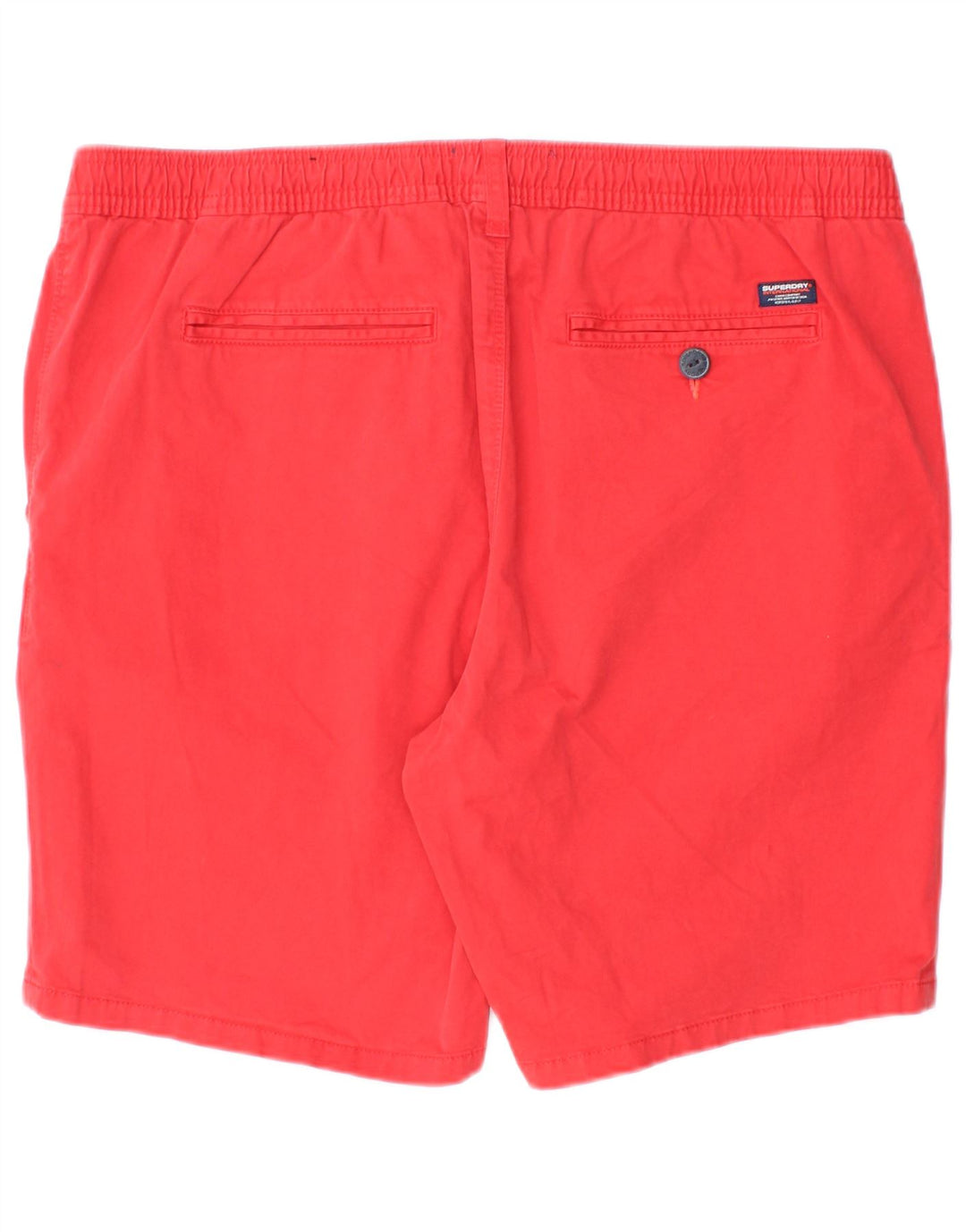 SUPERDRY Мужские шорты чинос W36, большие красные, хлопок